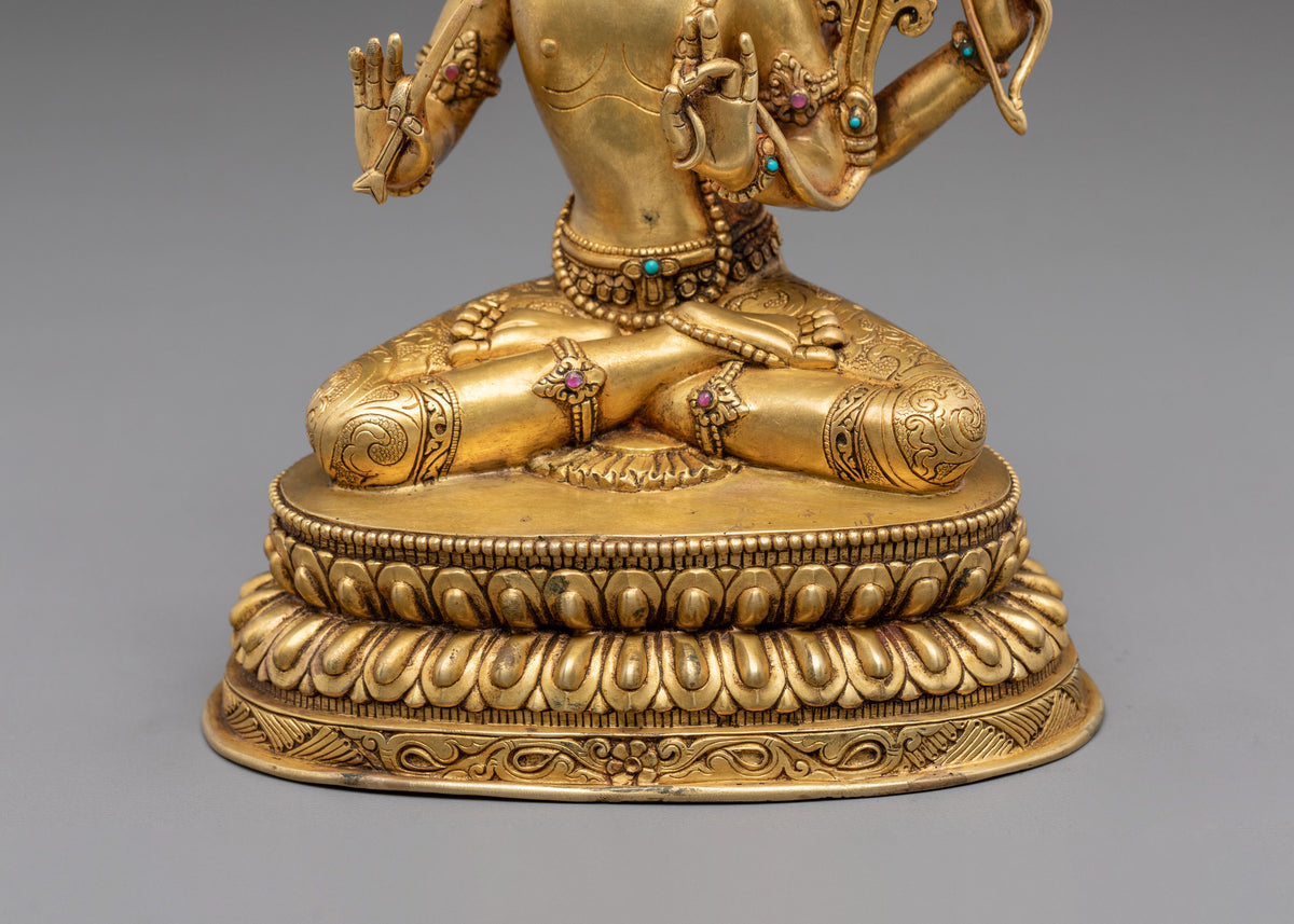 Maha Manjushri Traditional Sculpture | Traditional Buddhist Art