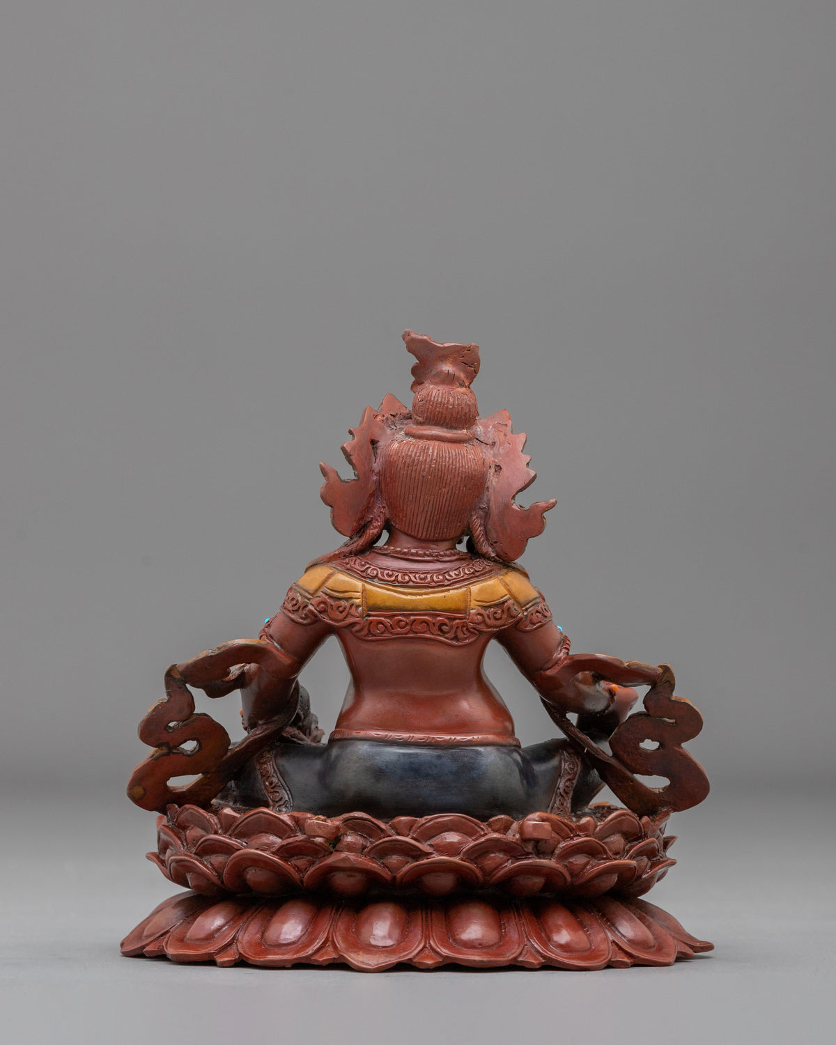 God Dzambhala Spiritual Statue in Oxidized Copper