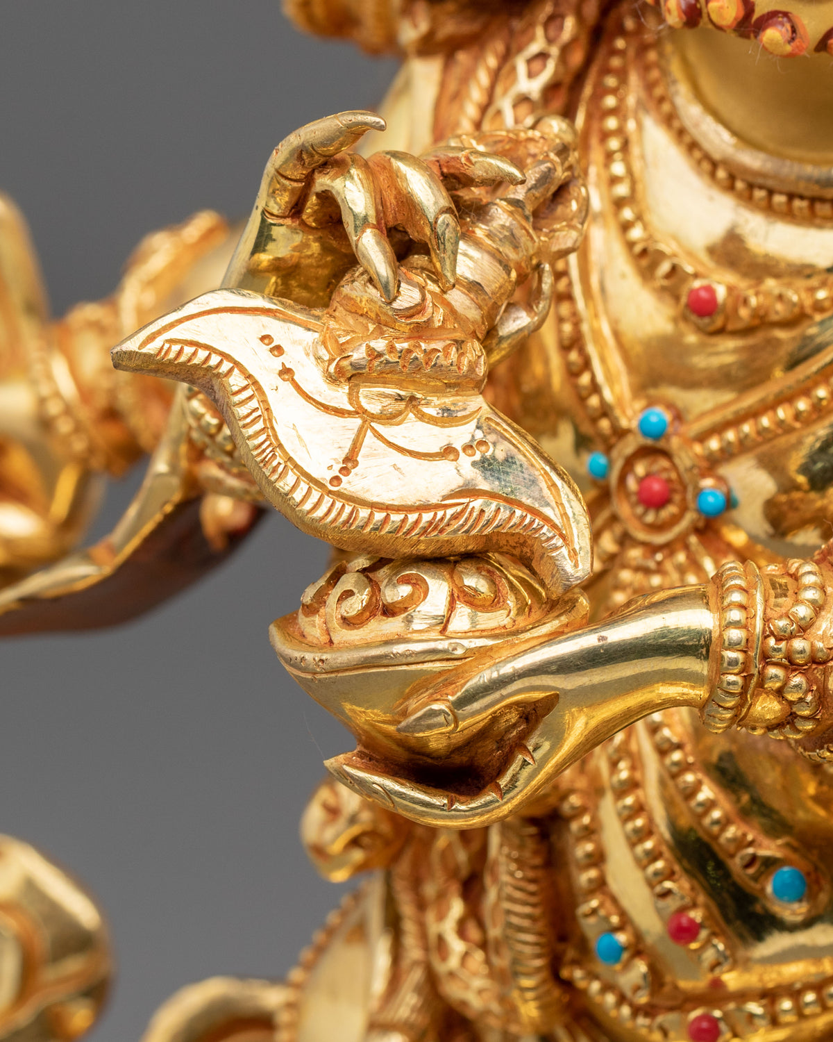 Six-Armed Mahakala Sacred Altar Statue | Wrathful Buddhist Protector