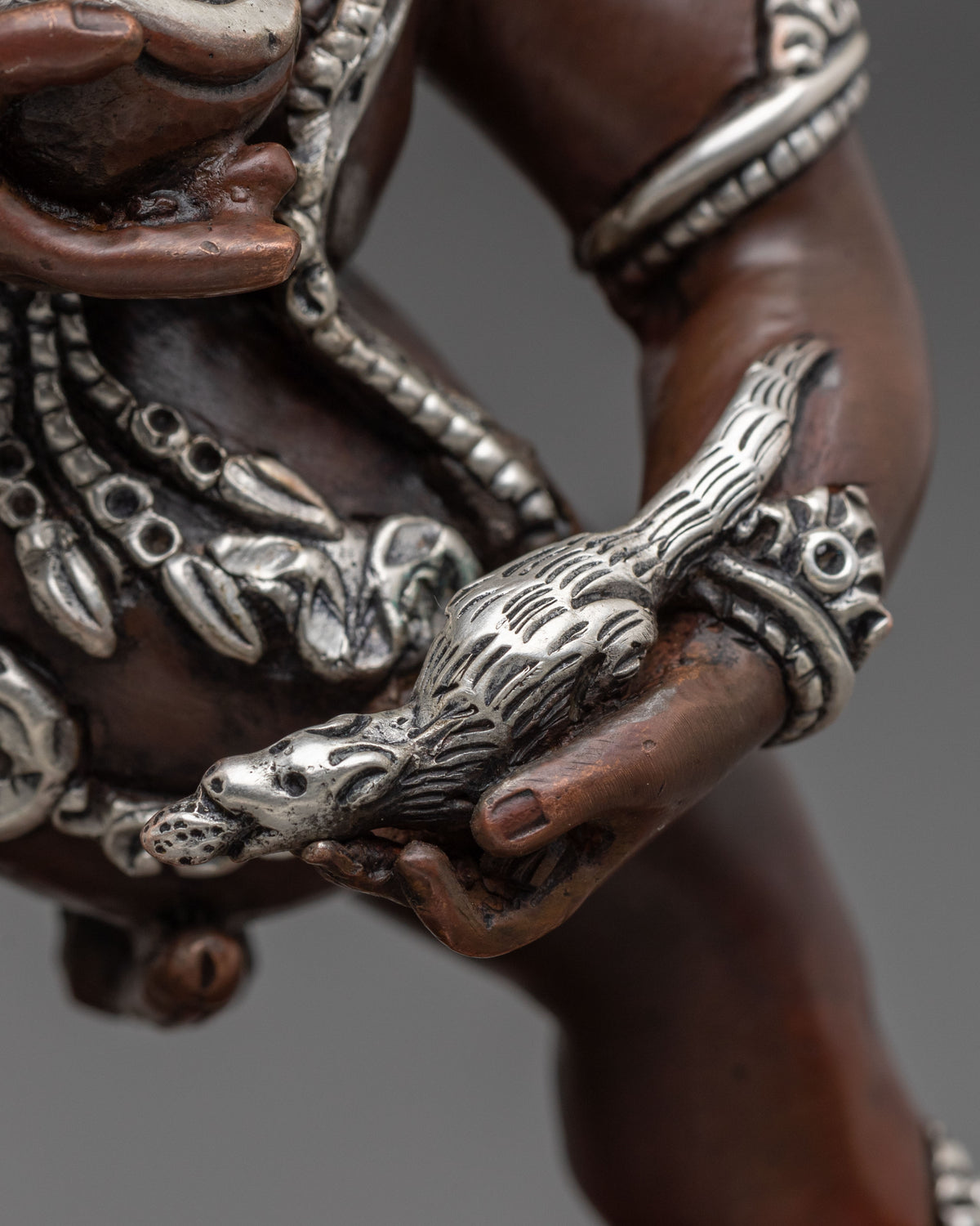 Black Dzambhala Oxidized Copper Statue