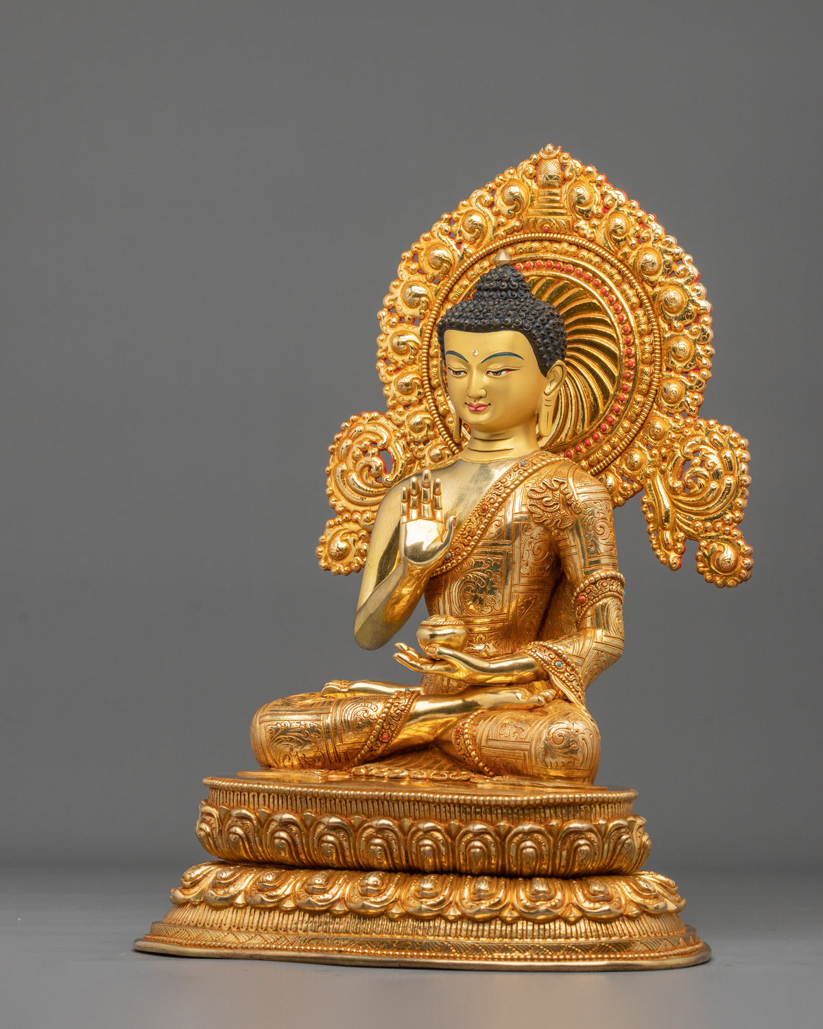 Amoghasiddhi Buddha Statue | The Figurine of Victorious Accomplishment