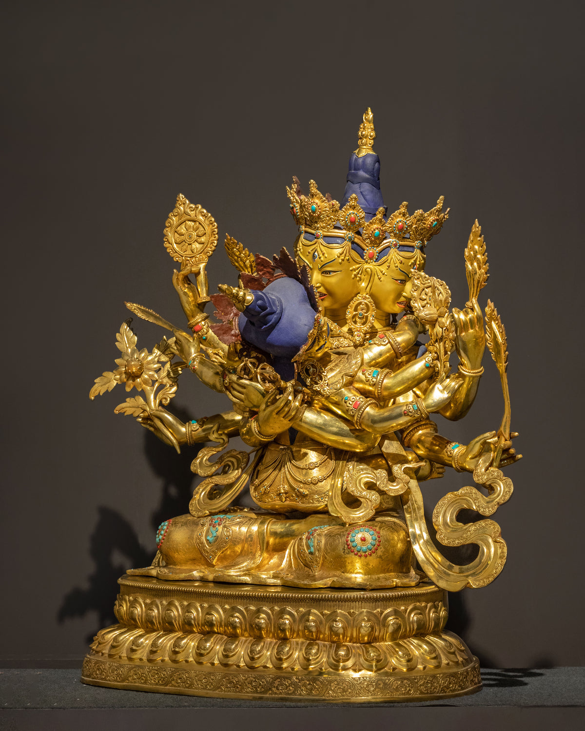 Handmade Guhyasamaja Sculpture | Akshobhyavajra Secret Assembly Deity