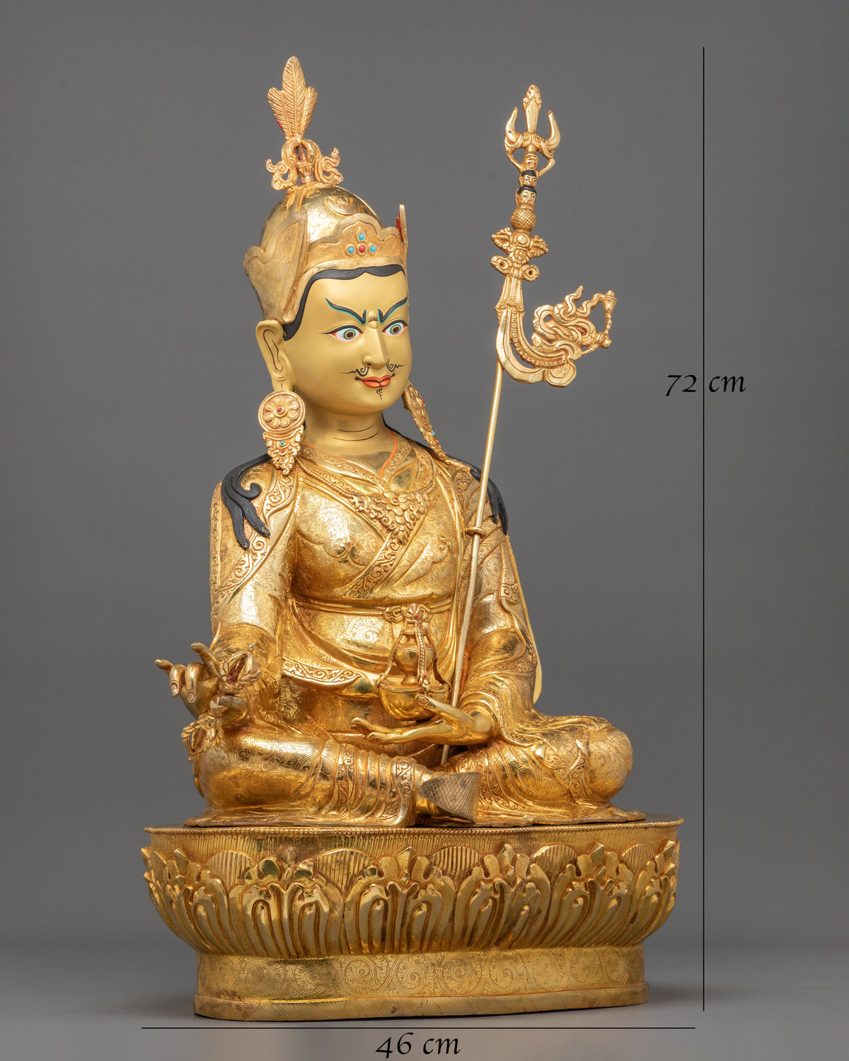 Guru Rinpoche Spiritual Statue | Lotus Born Master of Vajrayana Buddhism