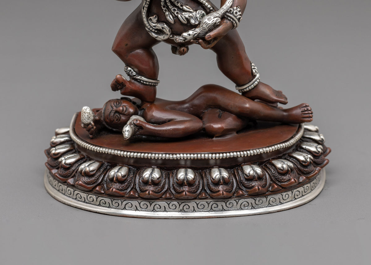 Black Dzambhala Oxidized Copper Statue