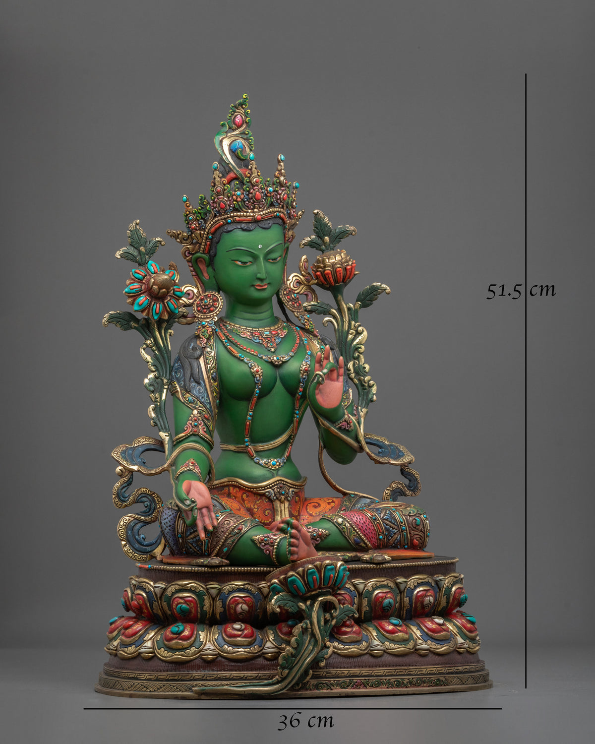 Green Tara Statue | Essence of Swift Compassion