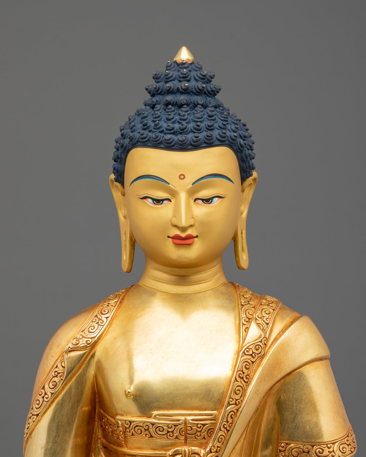 Amitabha Buddha Pure Land Deity Statue | 24K Gilded Copper