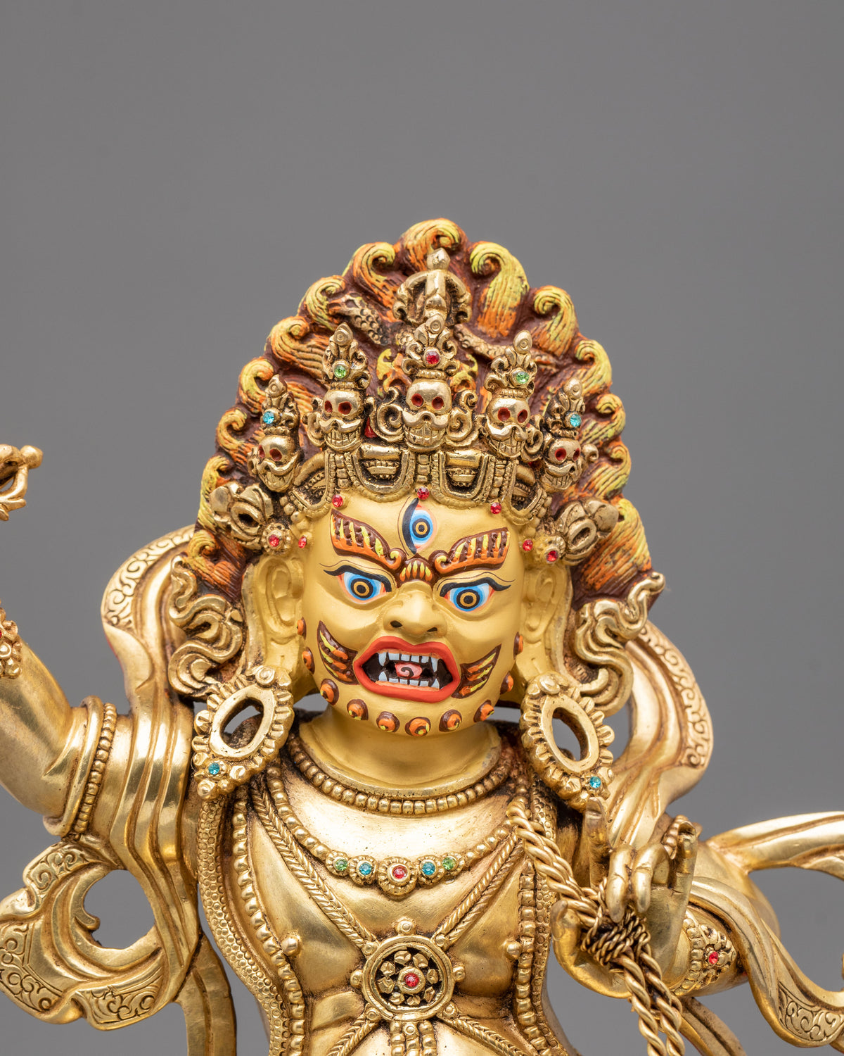 Vajrapani Bodhisattva: Wrathful Wisdom Deity Statue