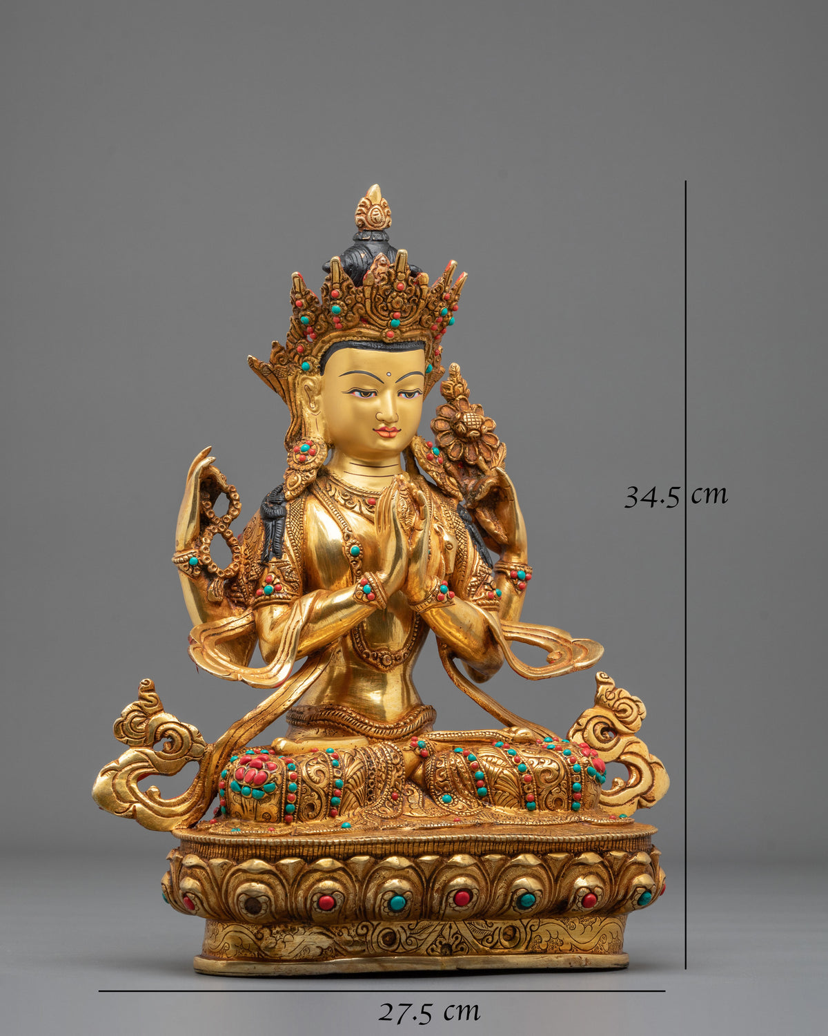 Chenrezig Embodiment of Compassion Statue | Buddhist Home Decoration