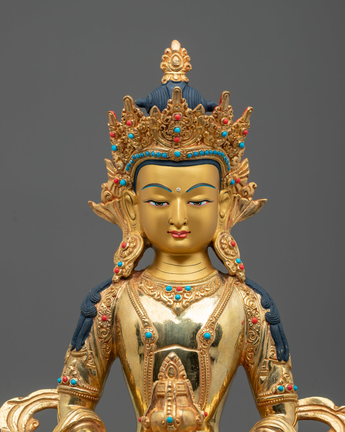 Amitayus Nectar Vase Buddha Statue | Buddha of Longevity and Wisdom