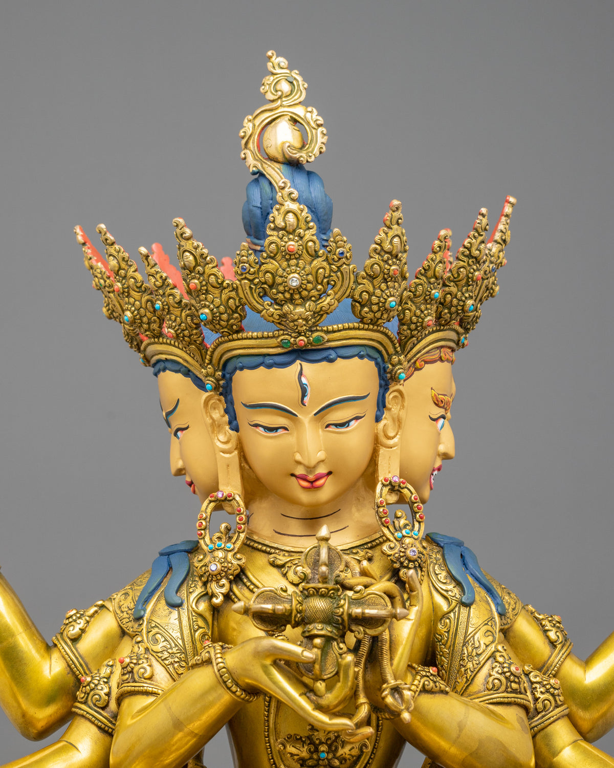 Namgyalma Sculpture | 24K Gold Gilded Tibetan Buddhist Deity Artwork