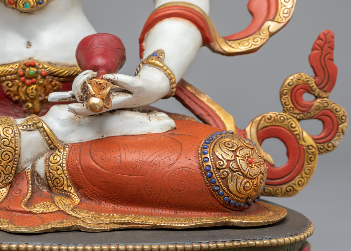 Tibetan Deity Vajrasattva Statue | Sacred Buddhist Figurine