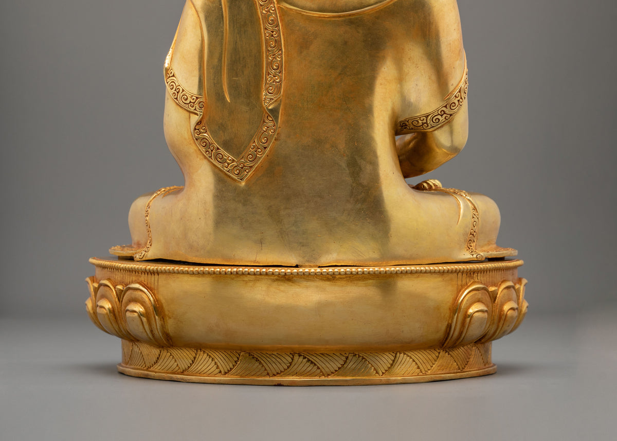 Amitabha Buddha Pure Land Deity Statue | 24K Gilded Copper