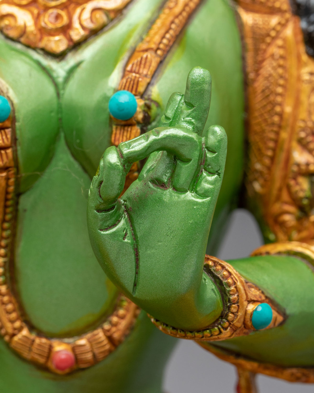 Handcrafted Green Tara Statue | Mother of All Buddha