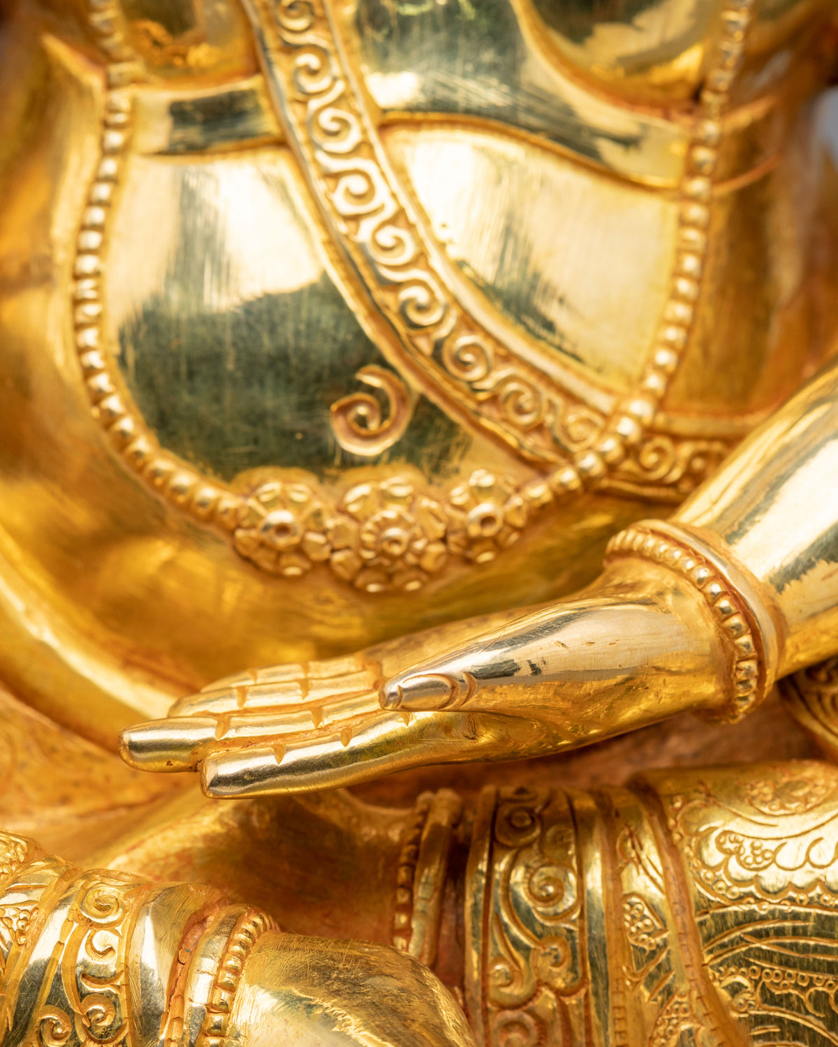 Thangtong Gyalpo 24K Gold Gilded Statue | Buddhist Master Sculpture