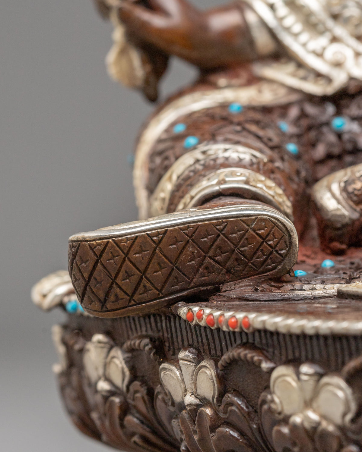 Guru Rinpoche Handmade Copper Sculpture