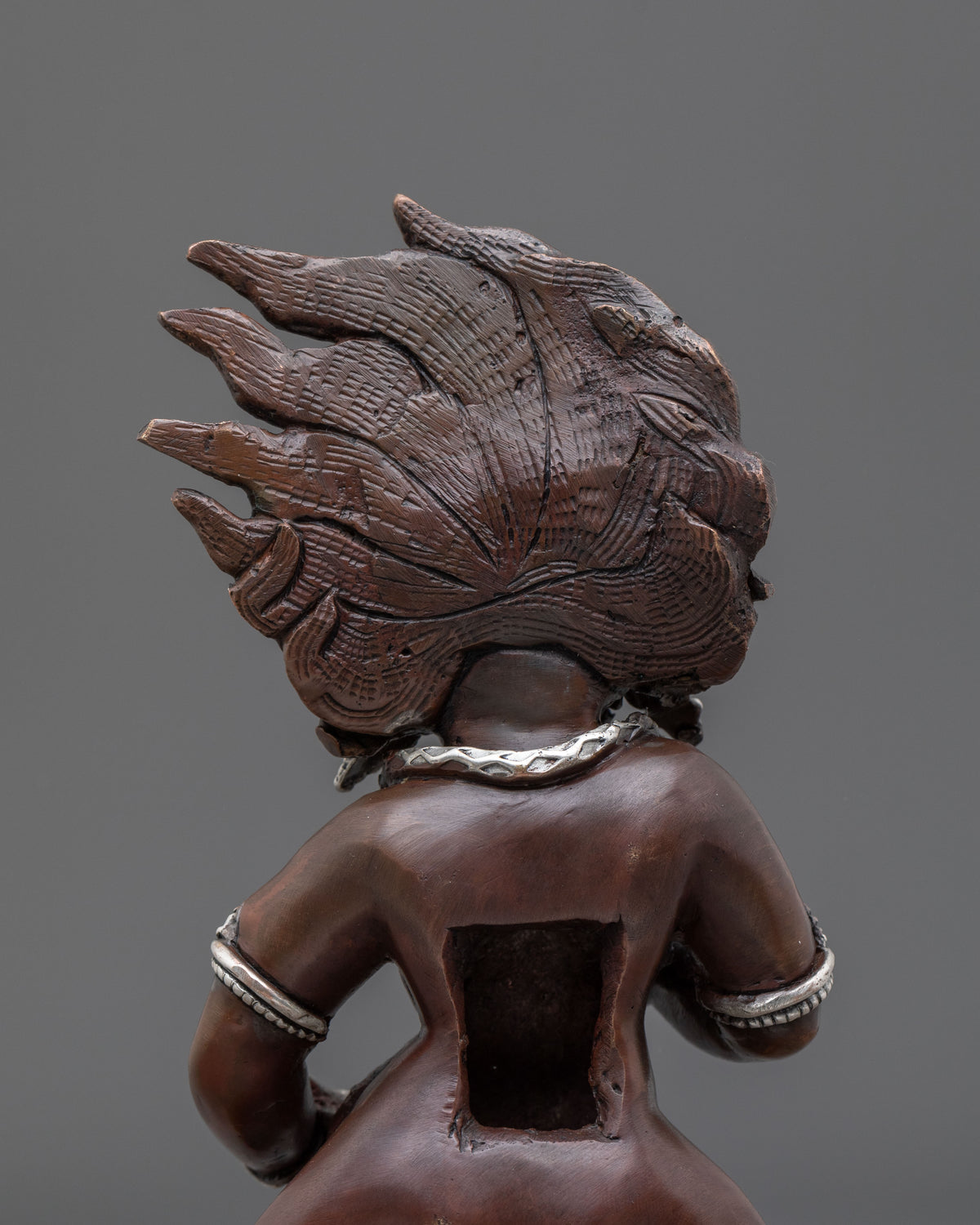 Black Dzambhala Oxidized Copper Statue