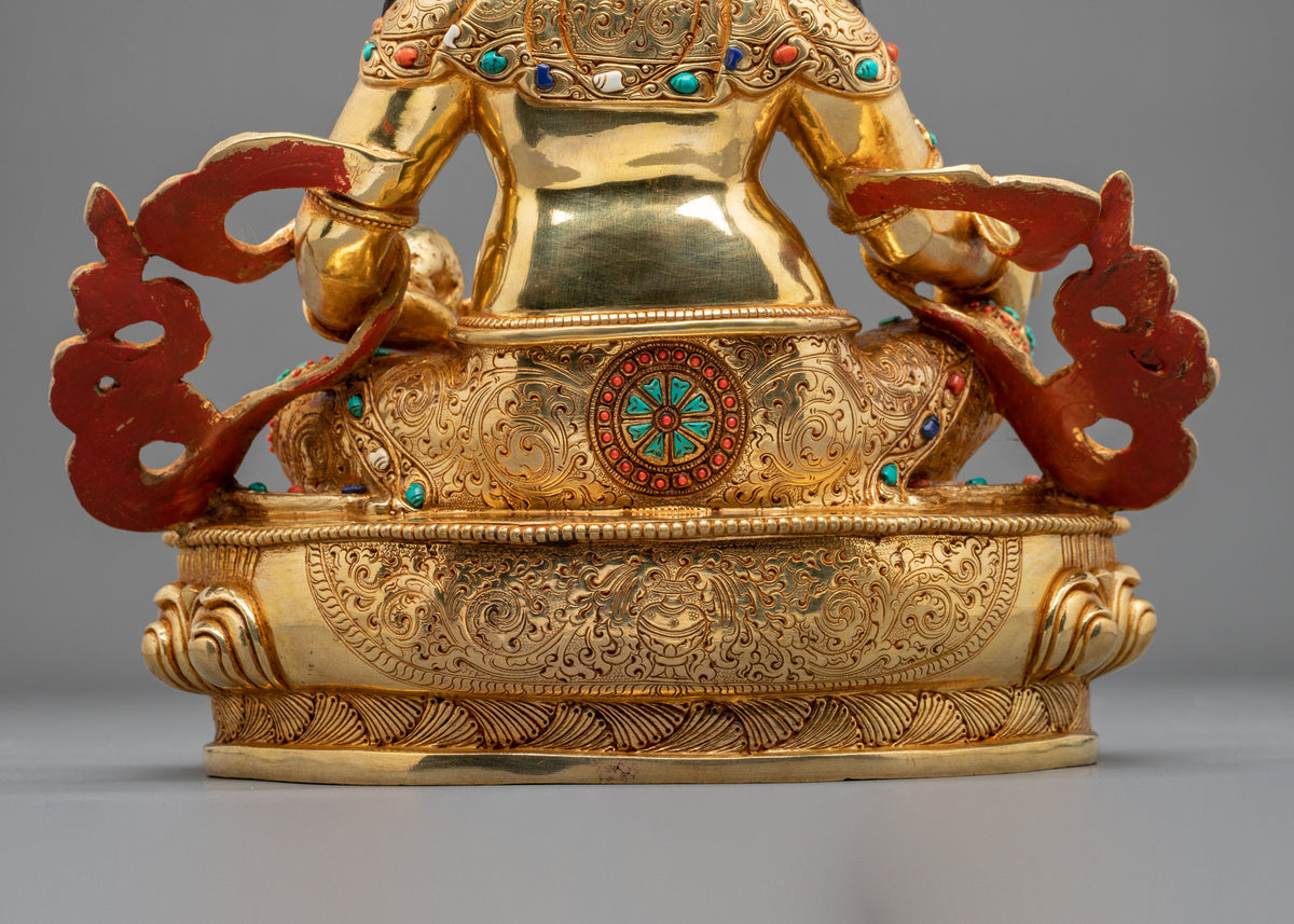 Dzambhala Sacred Handmade Statue: Wealth Deity of Prosperity and Generosity