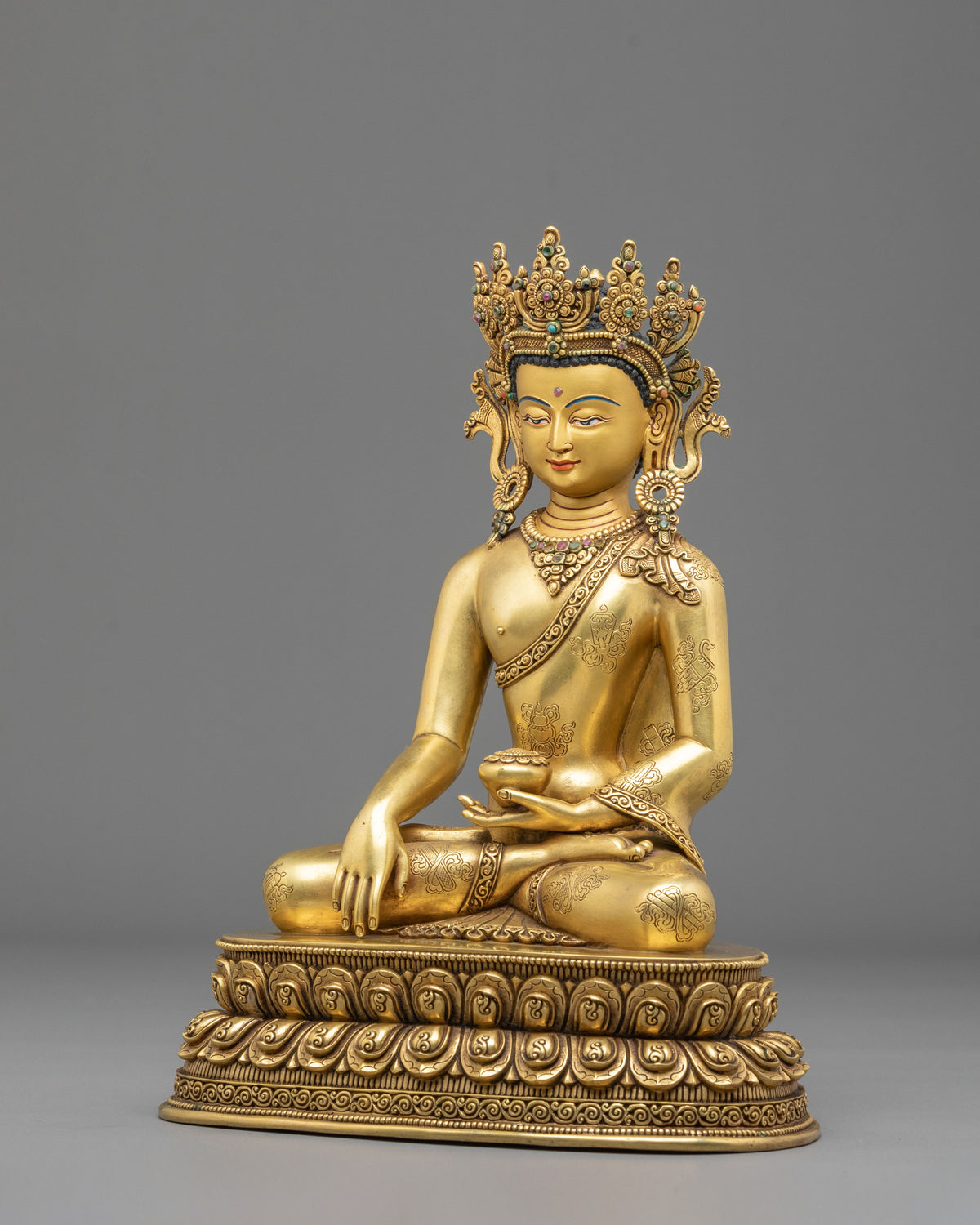Three Buddhas Harmony of Wisdom Statue Set | Sacred Buddhist Art
