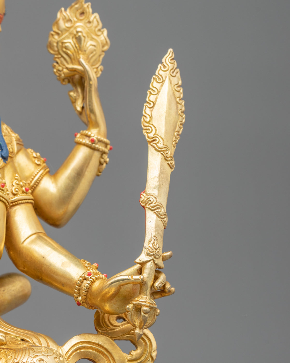 Guhyasamaja Handcrafted Statue with 24K Gold Gilding