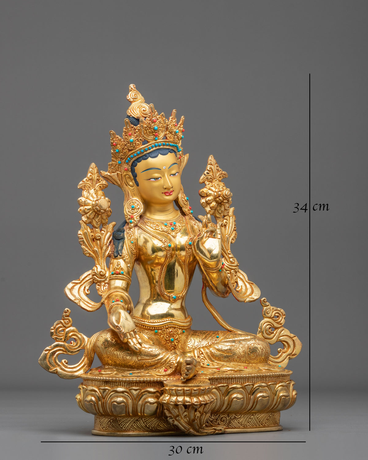 Green Tara Handcrafted Nepalese Statue
