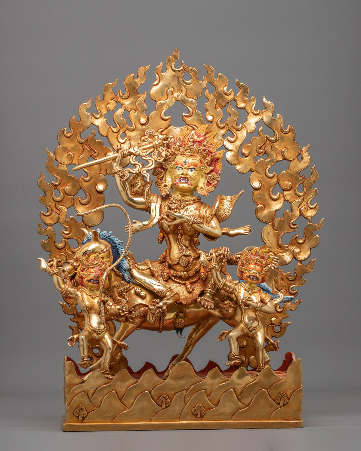 Palden Lhamo Spiritual Figurine | Tibetan Protector Deity Artwork