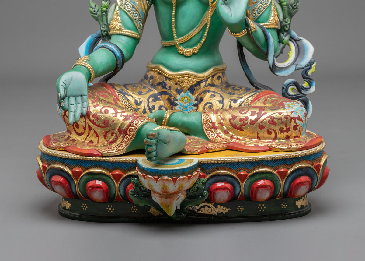 Green Tara Statue | Handcrafted in Nepal