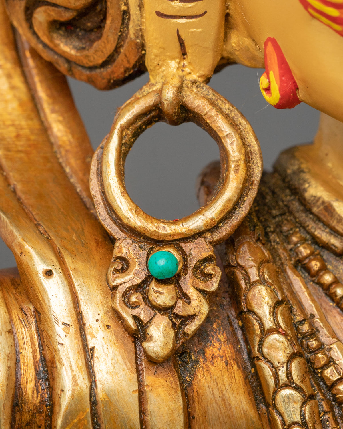 Vajrapani Wrathful Deity Statue | 24K Gold Gilded Copper Statue