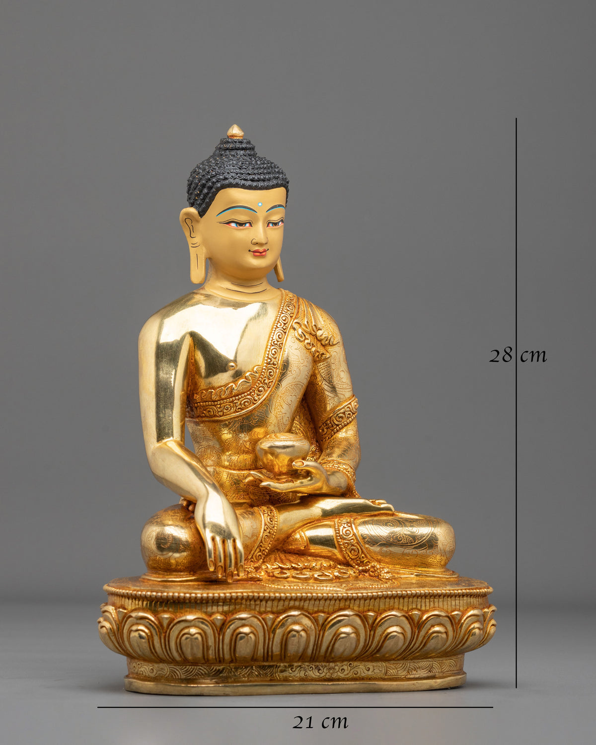 Shakyamuni Buddha Hand Crafted Copper Statue