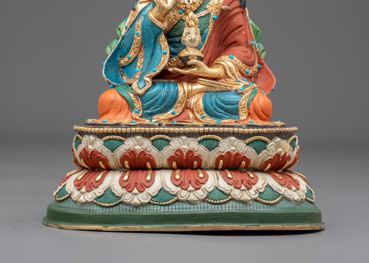 Guru Tsoyke Dorje Himalayan Sculpture | 24K Gold Gilded