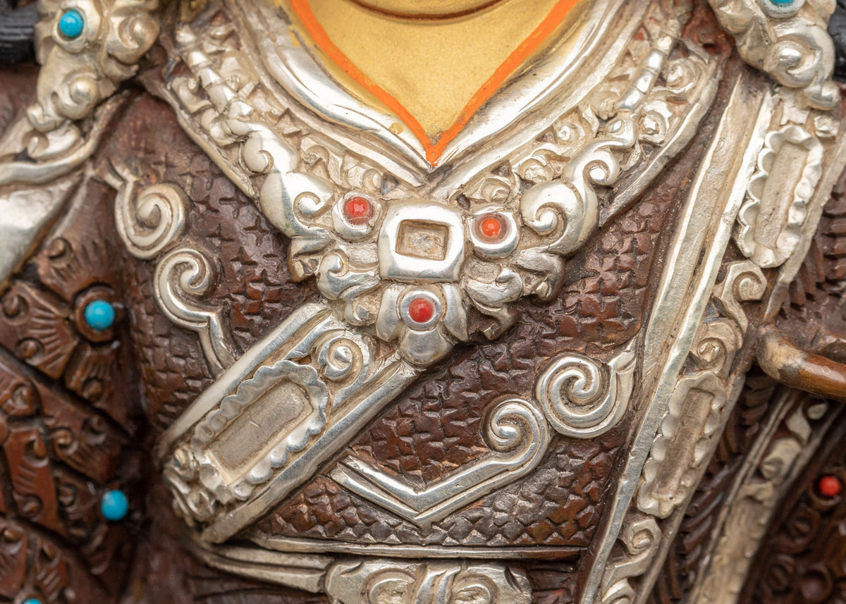 Guru Rinpoche Handmade Copper Sculpture