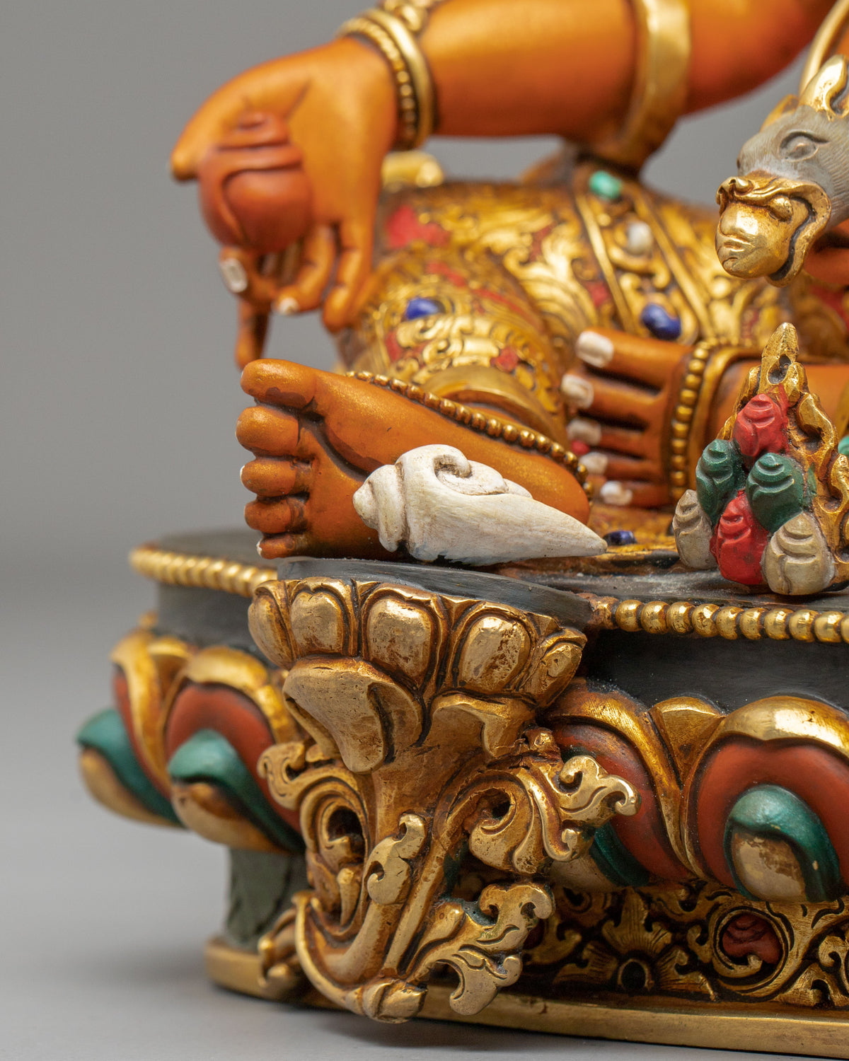 Gemstones Adorned Dzambhala Statue | Home Decoration