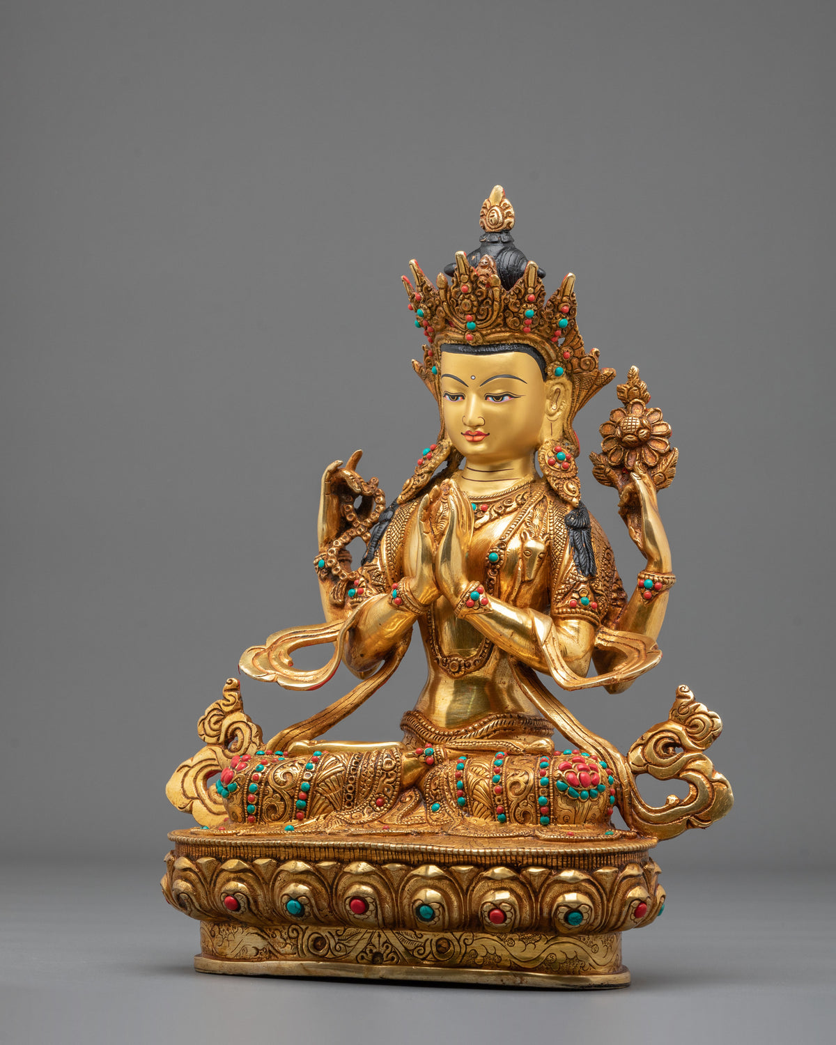 Chenrezig Embodiment of Compassion Statue | Buddhist Home Decoration