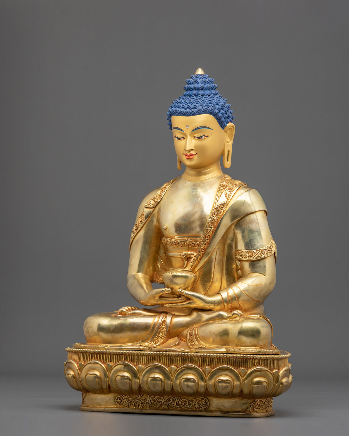 Hand Carved Amitabha Buddha Spiritual Statue