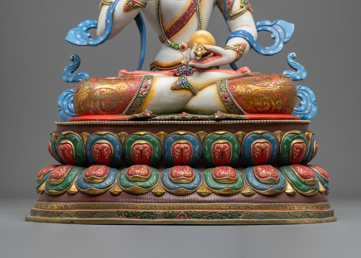 Vajrasattva 24K Gold Coated Copper Figurine