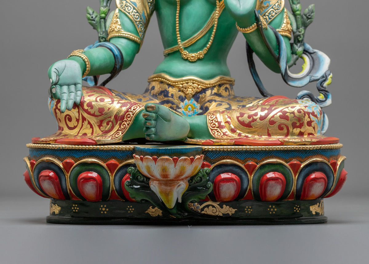 Green Tara Statue | Handcrafted in Nepal
