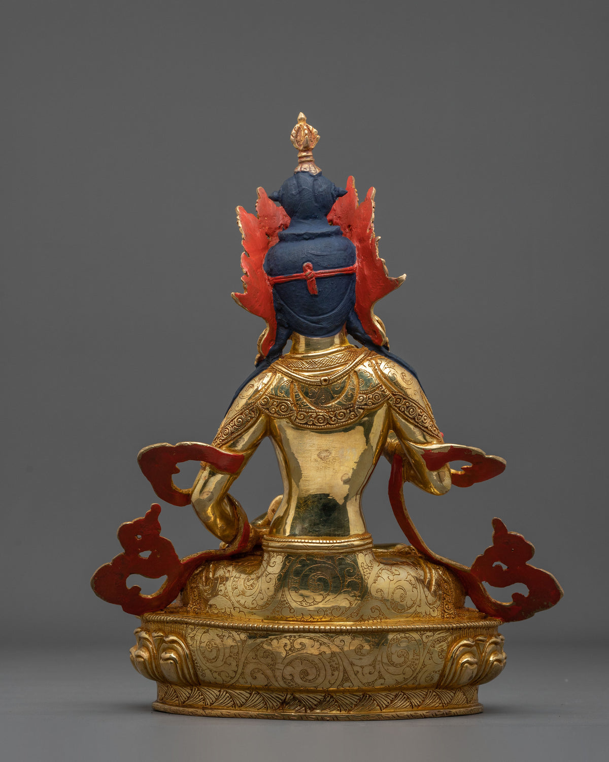 Vajrasattva Vajra Purification Statue - 24K Gold Gilded