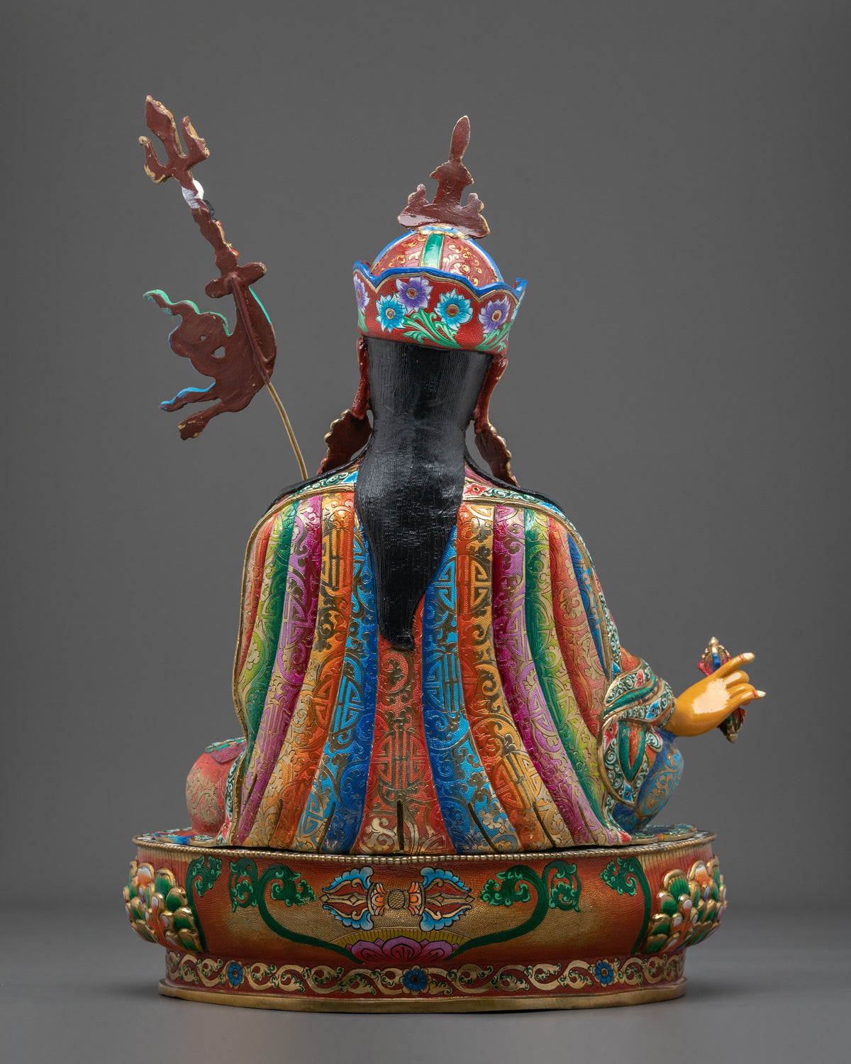 Guru Rinpochhe Sacred Meditation Sculpture | Lotus-Born Master of Vajrayana Buddhism