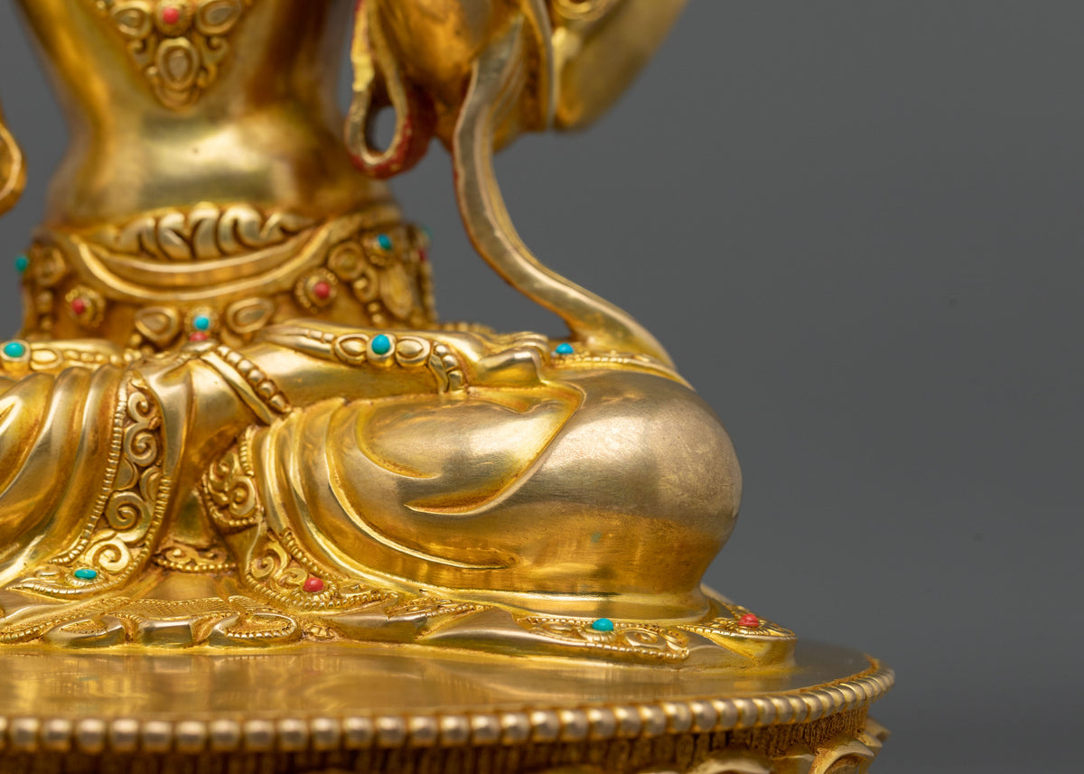 Maha Manjushri Statue | Tibetan Buddhist Wisdom Sculpture