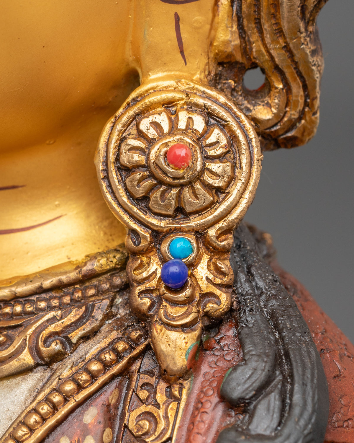 Four Armed Chenrezig Traditional Sculpture: Bodhisattva of Great Compassion