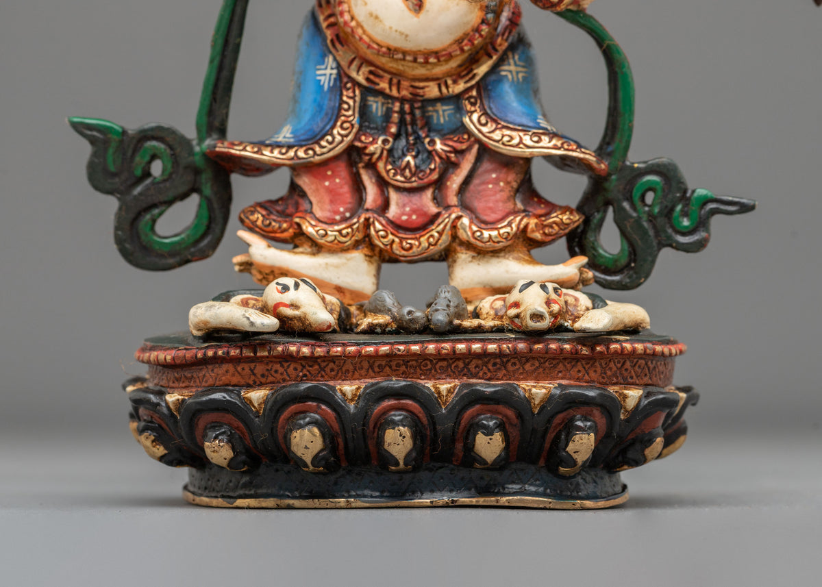 White Mahakala Sculpture | Altar Home Decor
