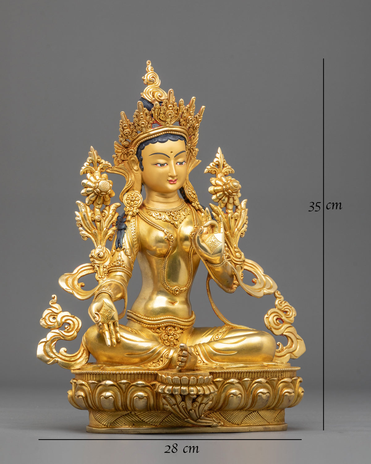 Green Tara Statue: Goddess of Compassion