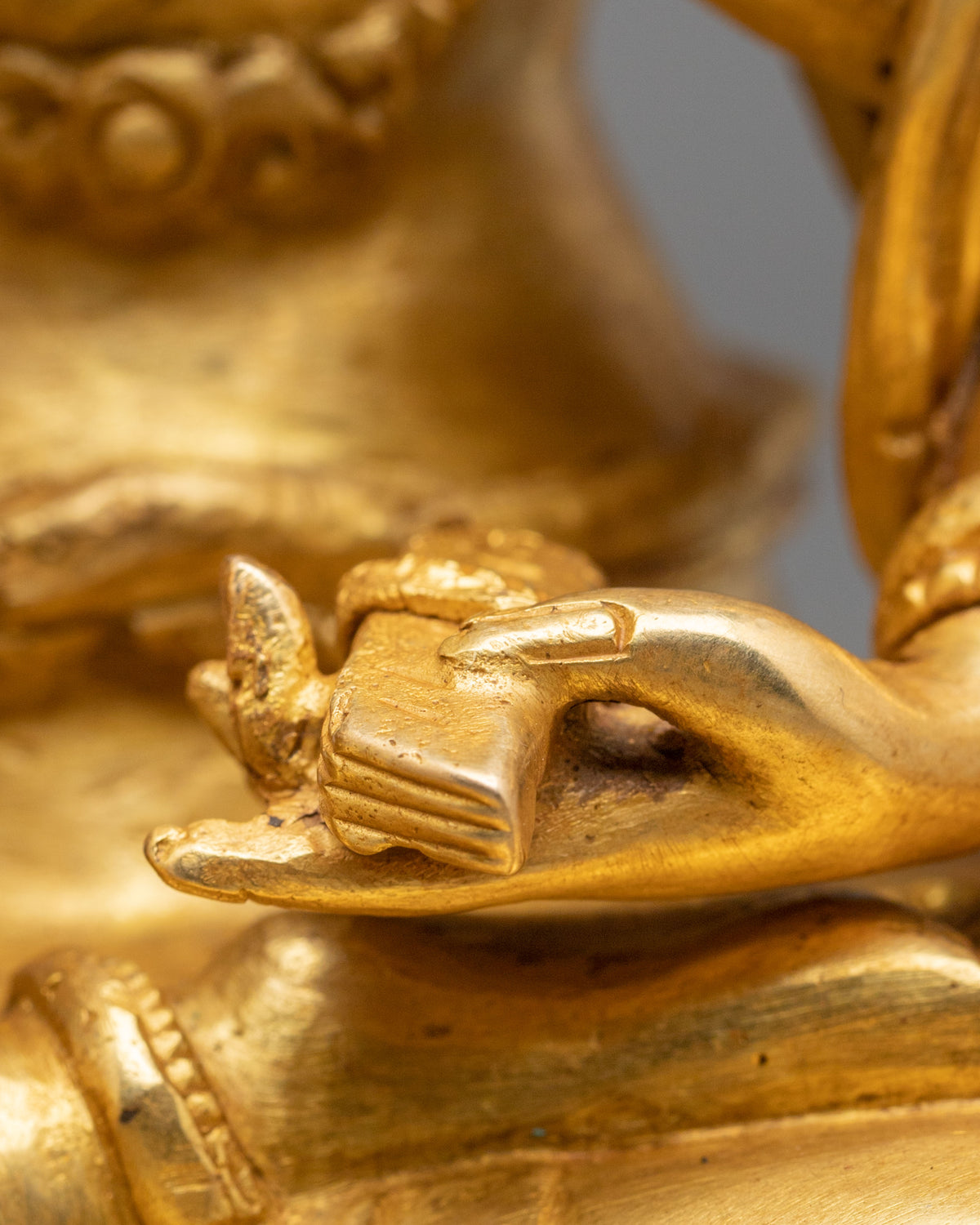 Handcrafted Chundi Statue | 24K Gold Gilded Goddess Figurine