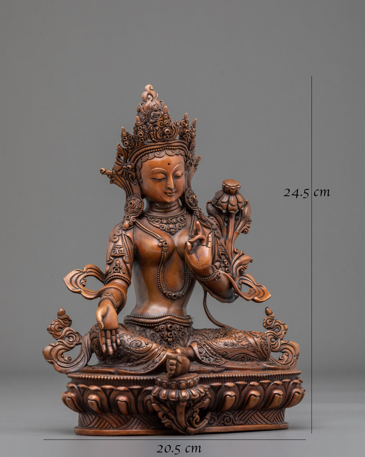 Green Tara Traditional Sculpture | Himalayan Sacred Artwork