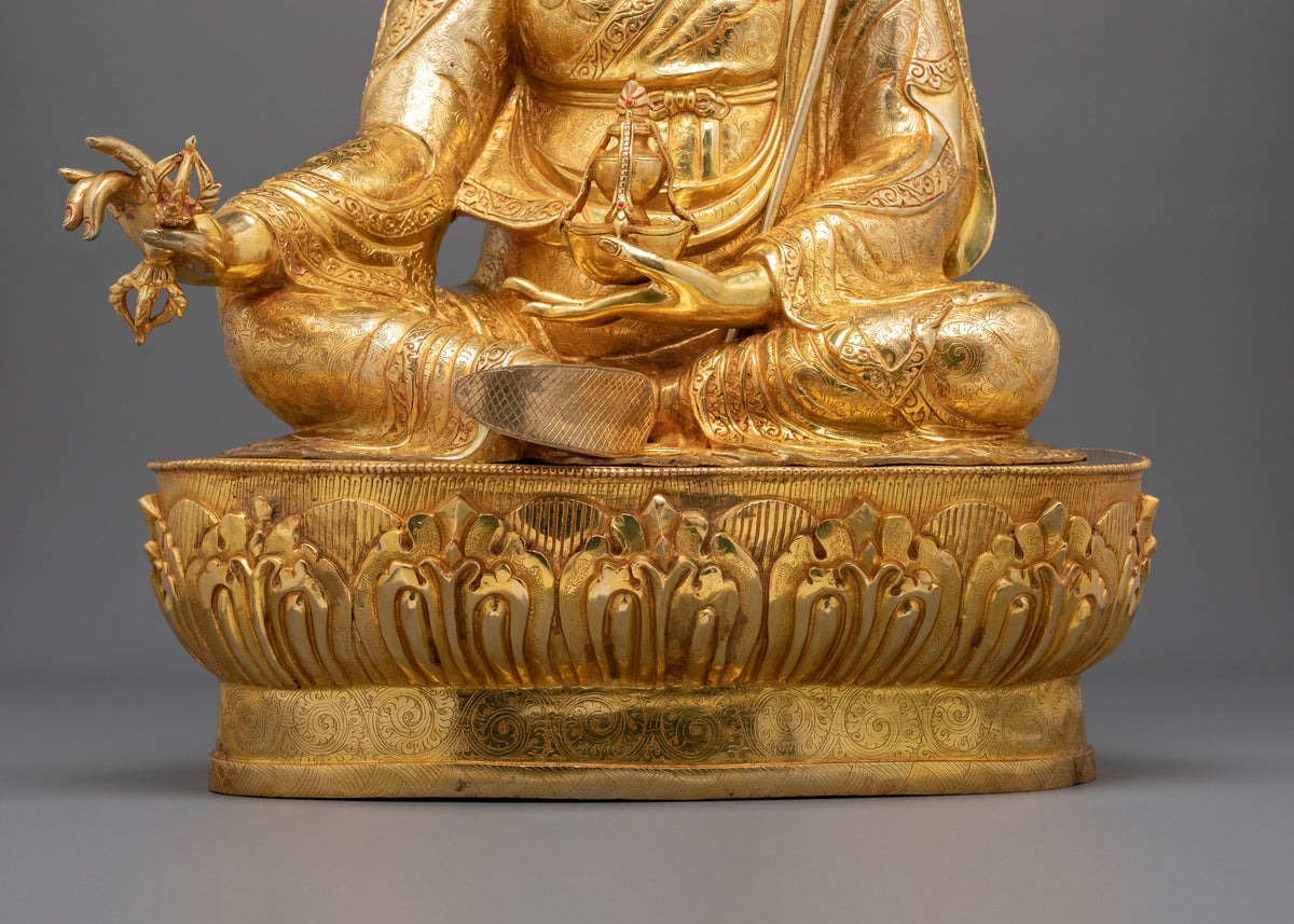 Guru Rinpoche Spiritual Statue | Lotus Born Master of Vajrayana Buddhism