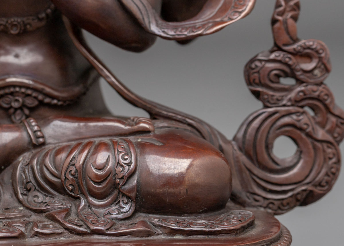 Chenrezig Oxidized Figurine for Altar | Bodhisattva of Boundless Compassion