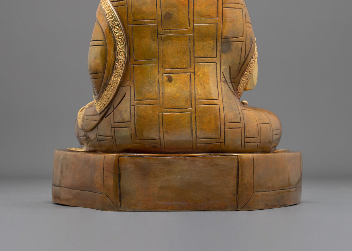 Buddhist Master Statue Tsangpa Gyare | Himalayan Shrine Altar Decor