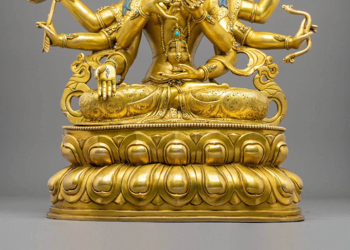 Namgyalma 24K Gold Coated Copper Sculpture | Home Decoration Statue
