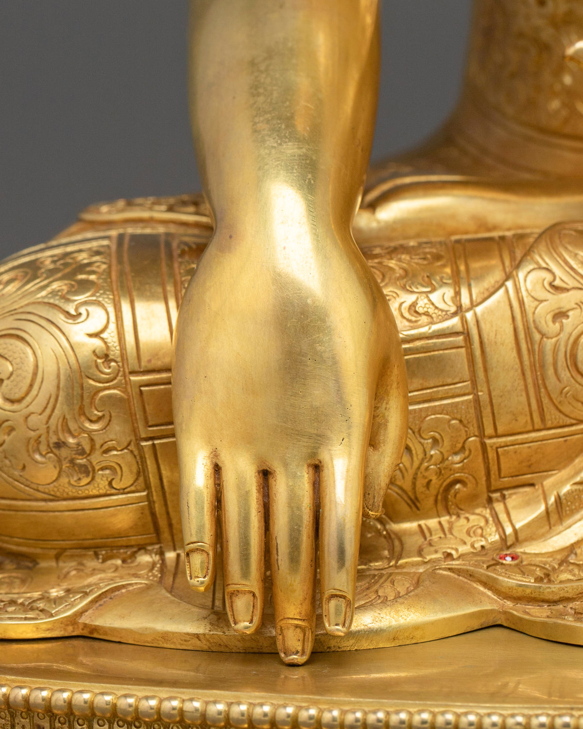 Three Buddha Deity Statue Collection | 24K Gold Gilded Buddhist Statue Set