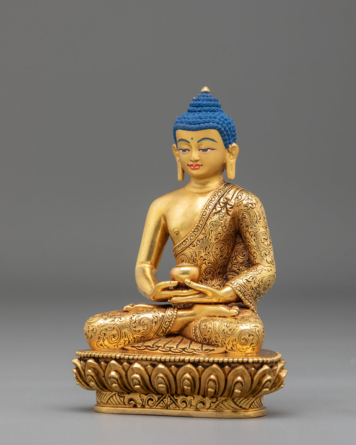 Amitabha Buddha 14cm Tall Sculpture | Buddhist Altar Decor