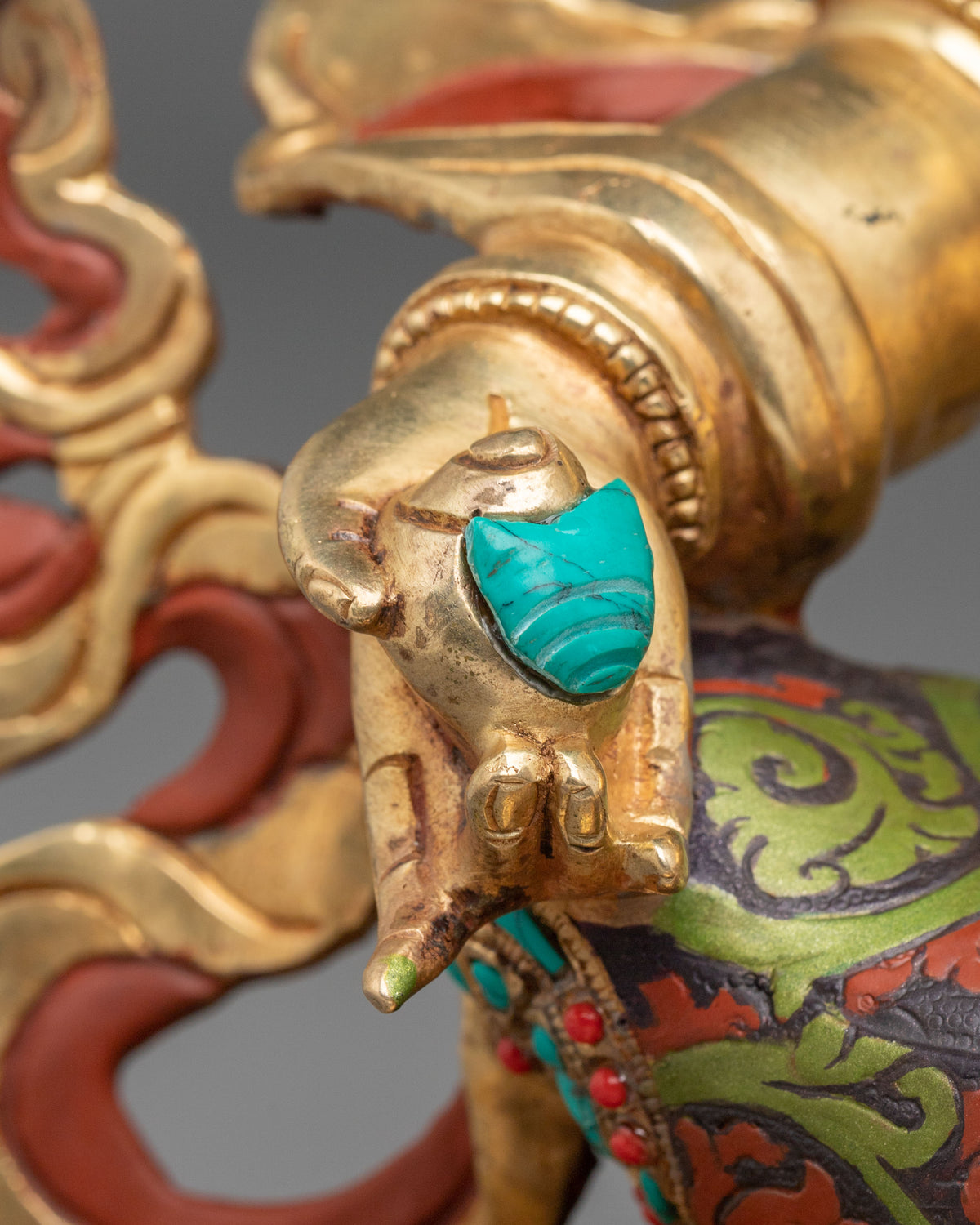 Handmade Dzambhala Sculpture | Deity of Wealth